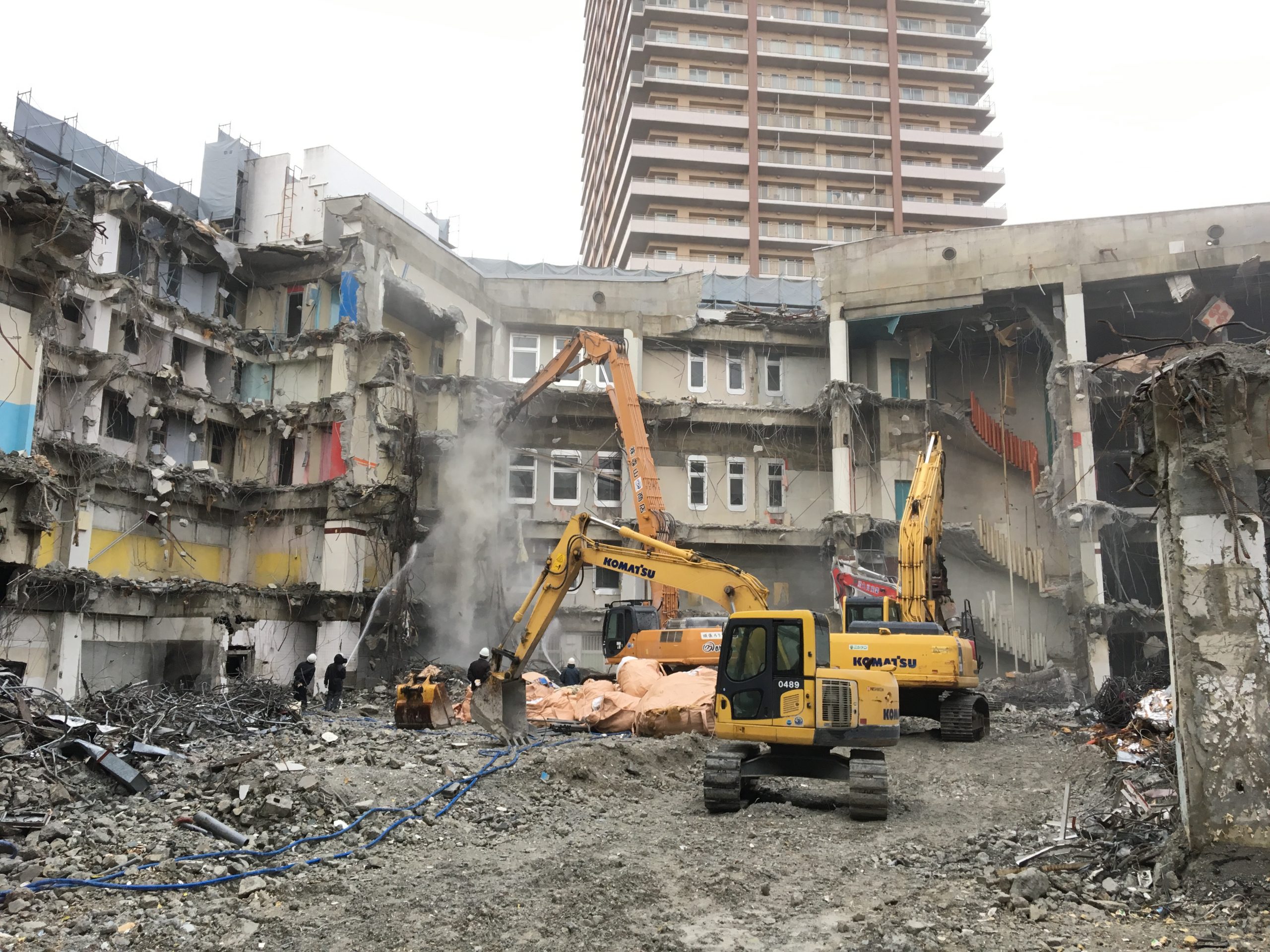 久留米市 地上6階 地下1階 S造大型商業施設解体工事 解体状況